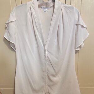 Calvin Klein Women's Soft White Blouse